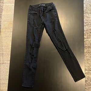Empyre Black Skinny Jeans Distressed Style